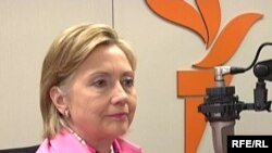 Хиллари Клинтон на Радио Свобода в Праге