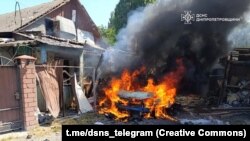 Наслідки російського удару в Нікополі, червень 2025 року