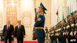 Франция президенти Франсуа Олланд Астанада, 5-декабрь, 2014.