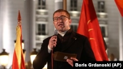 Kreu i VMRO-së, Hristijan Mickoski. Fotografi nga arkivi. 