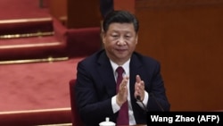 Кытайдын лидери Си Цзинпин Компартиянын беш жылда бир өтчү жыйынында. 24-октябрь, 2017-жыл. Бээжин.