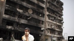 Зруйновані будинки в Тріполі, Лівія, 22 травня 2011 року
