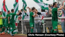 Для абхазской команды, которая уже несколько лет состоит в ConIFA, этот турнир особенный, в Лондон она приехали в статусе чемпиона кубка мира 2016 года