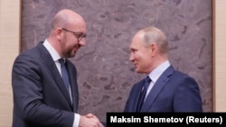 Розмова Шарля Мішеля та Володимира Путіна відбулася у понеділок, напередодні саміту ЄС, наміченого на 25-26 березня