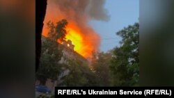 Наслідки російського удару по Одесі 17 червня (стоп-кадр із відео)