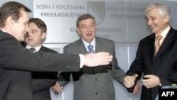 Članovi Predsjedništva BiH pri imenovanju Nikole Špirića za predsjedavajućeg Vijeća ministara, 4. januar 2007