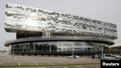 A general view of Skolkovo Management School on the outskirts of Moscow