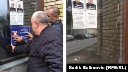 Plakati s likom Handkea u Srebrenici uklonjeni su dva sata nakon postavljanja. 