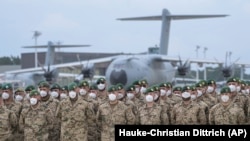 Trupe germane revenind acasă din Afghanistan pe aeroportul militar din Wunstorf, 30 iunie 2021