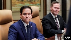 Marco Rubio az amerikai–orosz tárgyaláson Rijádban 2025. február 18-án