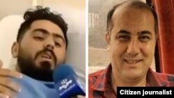 امیر(شاهپور) اوجانی (سمت راست) و محمد ملکی