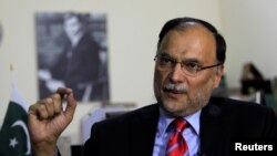 Pakistan's Interior Minister Ahsan Iqbal (file photo).