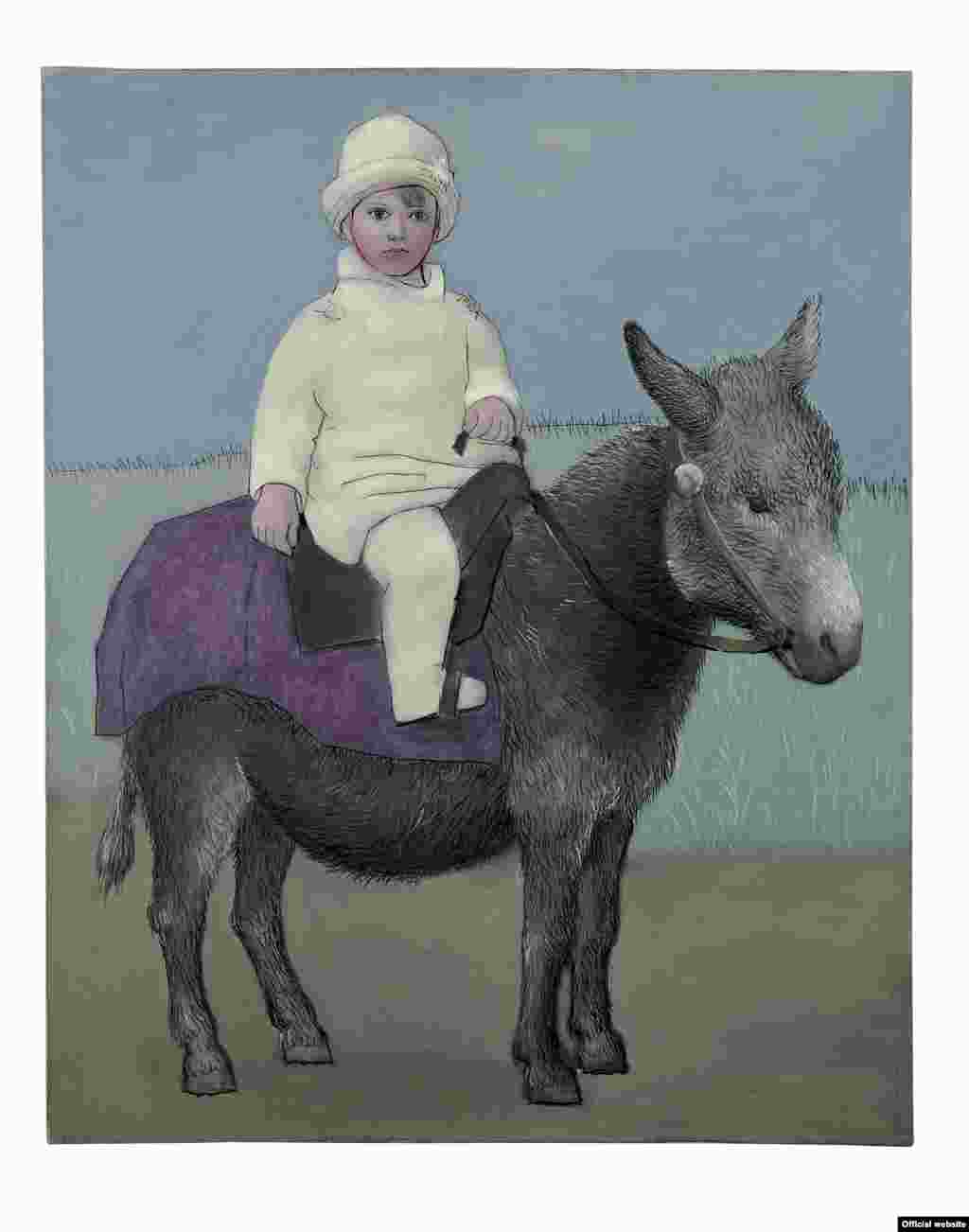 Paul pe măgar. Paris, 15 aprilie 1923. Fundación Almine y Bernard Ruiz-Picasso para el Arte. &copy; FABA Photo: Éric Baudouin 