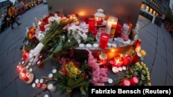 În piața centrală din Halle, după atacul din 10 octombrie 2019