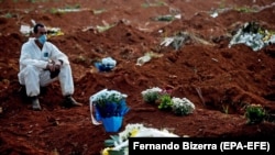 Morminte pentru victimele coronavirusului, Brazilia