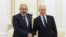 Премьер-министр Армении Никол Пашинян и президент России Владимир Путин во время встречи в Кремле. Апрель 2021 года