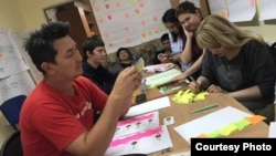 Kazakhstan - Planning meeting at the editorial office of the Ural Week newspaper