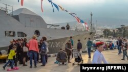 Празднование российского Дня моряка-надводника в Ялте, 26 октября 2019 года