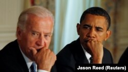 У заяві МЗС РФ зазначено, що це крок у відповідь на нові санкції, запроваджені США 19 травня проти низки російських осіб і організацій (на фото: нинішній і колишній президенти США Джо Байден і Барак Обама)