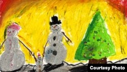 Зима - цртеж на Константин Димоски