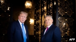 Aktuelni predsednik SAD Donald Tramp i premijer Mađarske Viktor Orban, Palm Bič, Florida, 11. jul 2024. 