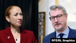 ამერიკის ელჩი საქართველოში - კელი დეგნანი, და ევროკავშირის ელჩი - კარლ ჰარცელი