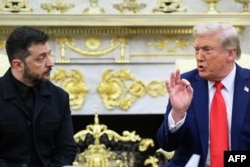 Трамп і Зеленський. Овальний кабінет Білого дому. 18 серпня 2025 року