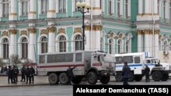 Separately on August 29, two other activists were detained while walking in central St. Petersburg and charged with minor hooliganism for "speaking loudly in public." (file photo)