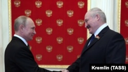 Владимир Путин и Александр Лукашенко