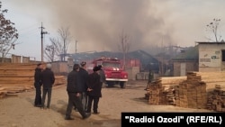 Пожар на хлопкоочистительном заводе Матчинского района произошел 25 ноября 2021