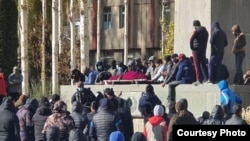 Акция протеста в Хороге, 25 ноября 2021 года