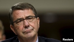 اشتون کارتر در نشست کمیته نیروهای مسلح سنای آمریکا