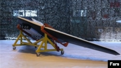 عکس از پهپادی که ایران می‌گوید بر اساس یک مدل آمریکایی ساخته است.