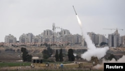 نمایی از سیستم دفاعی «گنبد آهنین» اسرائیل