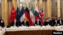 Diplomats from Iran, Britain, China, France, Germany, and Russia, the signatory countries to the 2015 agreement, attend the current talks.