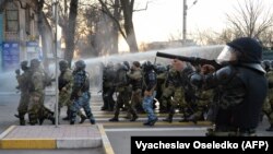 Разгон митинга в Бишкеке. 2 марта 2020 года.