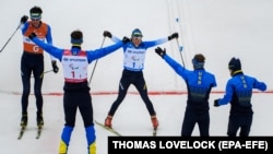 Збірна України радіє на фініші 