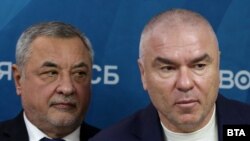 Веселин Марешки (вдясно) и новият му политически съюзник Валери Симеонов