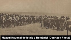 Trupe române în Dobrogea, 1916; sursa: Expoziția Marele Război, 1914-1918, Muzeul Național de Istoie a României
