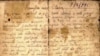 Detaliu al primei pagini a scrisorii Idei Goldiș (Expoziția online Yad Vashem)