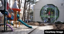 Сквер Нанта в Тбилиси, реставрация которого началась в апреле 2025 года