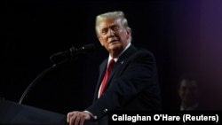 Novoizabrani predsednik SAD Donald Tramp u izbornoj noći, 6. novembar 2024.