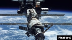 A Nemzetközi Űrállomás.