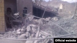 تصویری از مرکز امدادی که روز دوشنبه هدف قرار گرفت