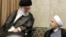 Iranian Supreme Leader Ayatollah Ali Khamenei (left) appears to have revived an intelligence unit around the same time Hassan Rohani (right) became president in the summer of 2013. 