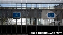 Az Európai Parlament brüsszeli épülete 2019. október 3-án