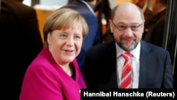 Angela Merkel și Martin Schulz