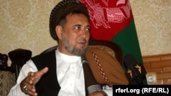 FILE: Mohammad Mohaqiq during an interview with Radio Free Afghanistan in July 2014.