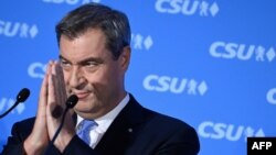 Markus Söder, a CSU elnöke Münchenben 2023. október 8-án