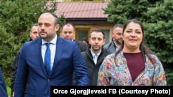 Орце Ѓорѓиевски по добивањето на уверение за градоначалничкиот мандат за Град Скопје.